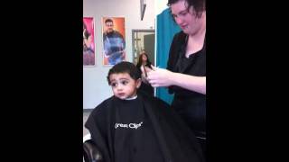 Mahd having hair cut at Great Clips in Glen Burnie, Maryland
