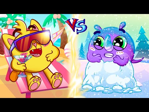 Summer vs Winter Song ☀️❄️ | Kids Songs 😻🐨🐰🦁 And Nursery Rhymes by Baby Zoo