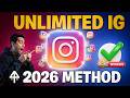 Unlimited Instagram Account Create Method 2026 🔥 | Open Instagram ID with Number | Bangla ⚡