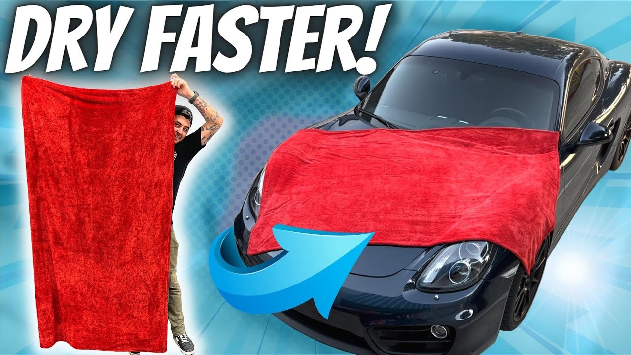 FASTEST WAY TO DRY YOUR CAR  BIGGEST DRYING TOWEL EVER?? 