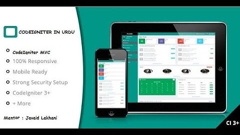codeigniter mvc framework in Urdu  part 2 by Javaid Lakhani
