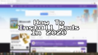 How To Install Minecraft Mods In 2020 PC Edition | Minecraft Tutorial