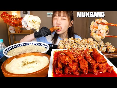 😇 주먹밥+계란찜 Spicy Braised <strong>Back</strong> Ribs&amp;amp;<strong>Cheese</strong> KOREAN MUKBANG
