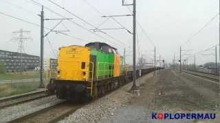 RFF met ballasttrein door Breukelen!