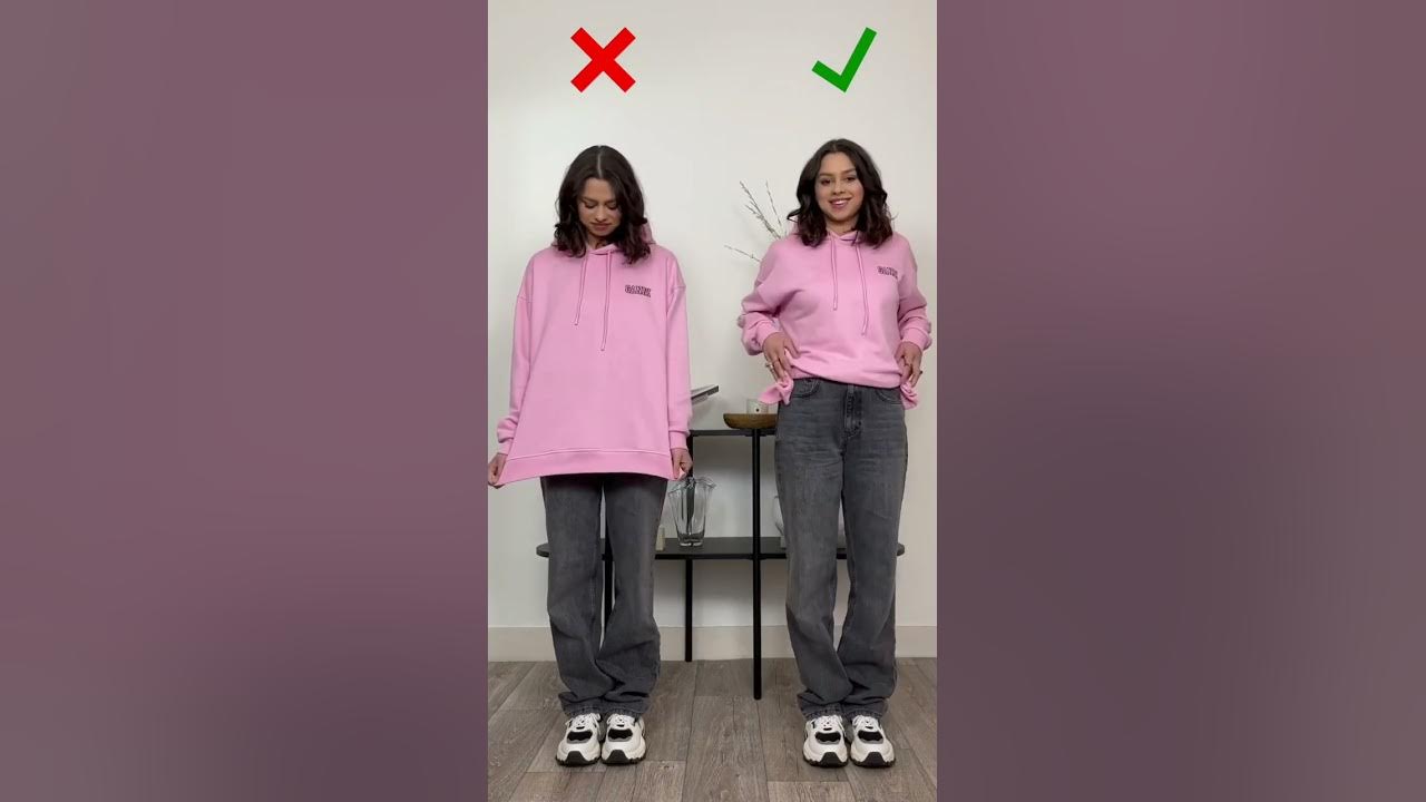 easy hoddie hack.💘#makeup #winter #hoodie #hacks #ideas #comfyoutfit #outfit #ootd #grwm #cute #pink