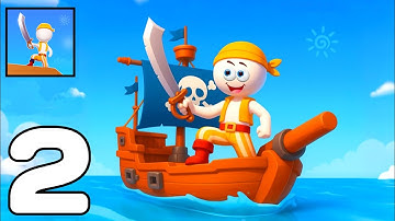 Treasure Hunter: Pirate Game - Gameplay Walkthrough Part 2 - Hunt For Pirate Riches (Android, iOS)