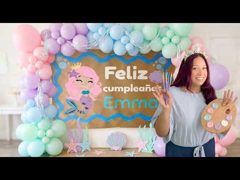 BANNER paso a paso en papel Kraft🧜‍♀️  Fácil y económico/ crafting mermaid🧜‍♀️