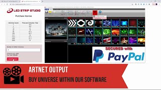 LED Strip Studio - ArtNet output - LED pixel software