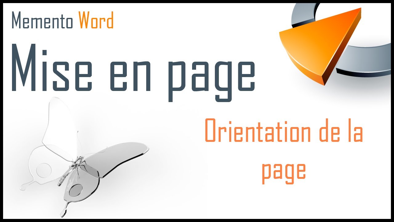 Orientation de la page dans Word - Formation Word Marseille