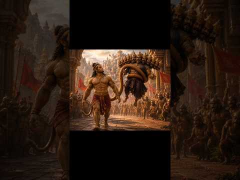 రావణాసురుడి ముందు నిల్చున్న హనుమంతుడు #hanuman #ram #lakshmana #ravanasura #telugureels