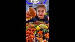 Chinese Food Mukbang Asmr Eating Show, Sheep Brain, Sea Snails, Big Shrimp Silver Rooster