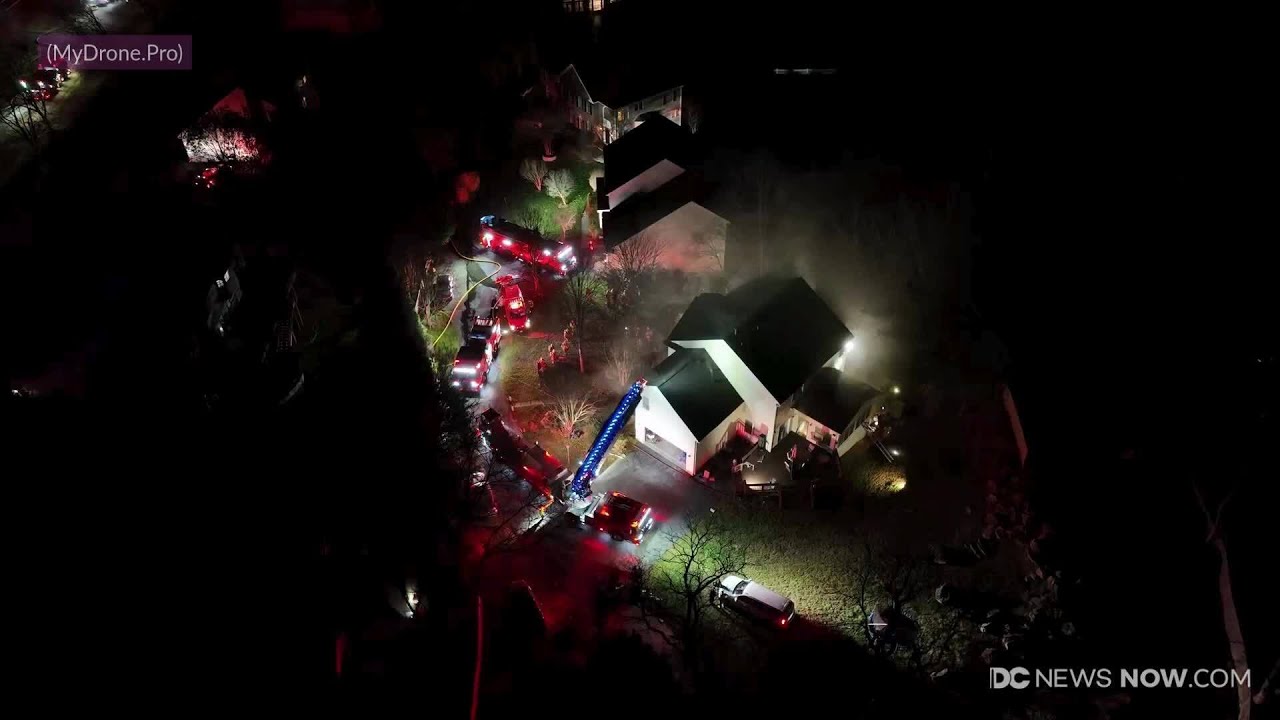 No injuries reported after Gaithersburg house fire - YouTube