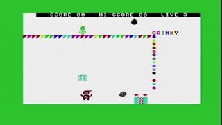 Trying the brand new "Grinky Trouble" on my original Commodore 64 breadbin for the first time!