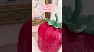 $1 Estate Sale Find. Vintage Strawberry Cookie Jar. - Country Peony