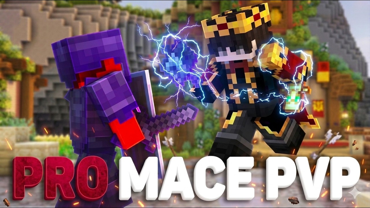 Minecraft PRO MACE pvp - YouTube