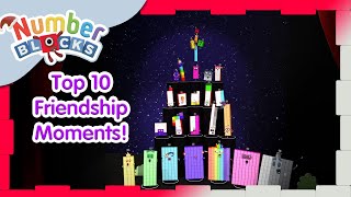 @Numberblocks- Top 10 Friendship Moments! 💛| Merry Christmas! | Learn to Count