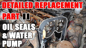 Honda H Series Engine Timing Belt Replacement Part 2 of 4 | Oil seals & Water Pump