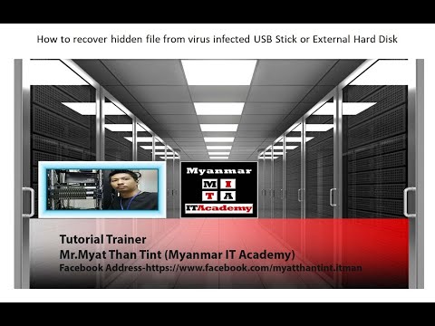 25.How to recover hidden file from virus infected USB Stick or External Hard Disk