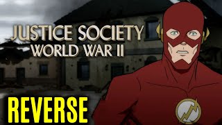 The Flash vs Nazis Clip in Reversed | Justice Society World War II | Trailers in Reverse
