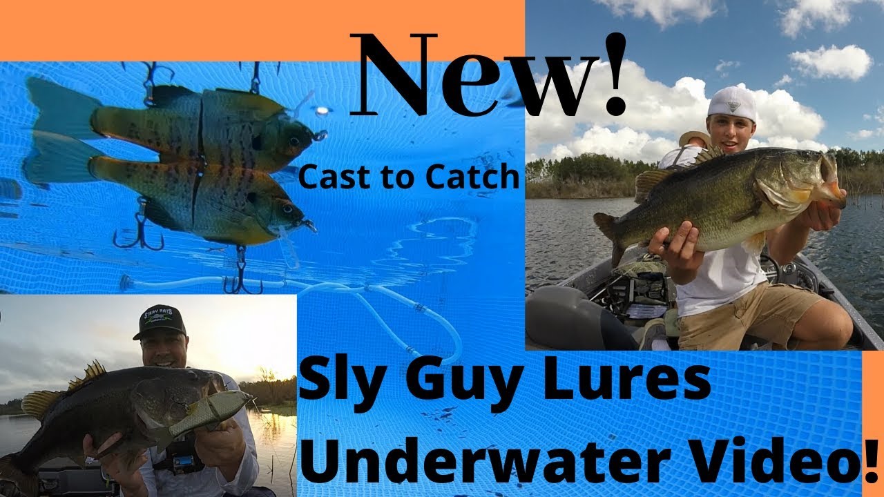 Sly Guy Lures Underwater Video plus Cast to Catch 6 and 7 Pounder!