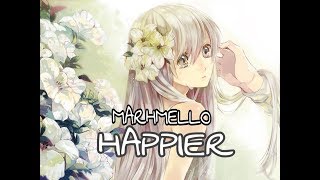 Nightcore - Happier | Female version (Lyrics)