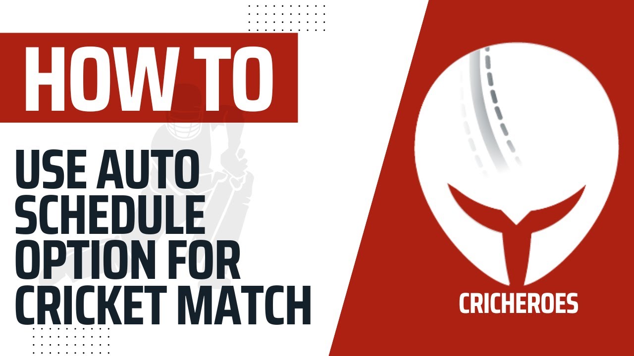 How to auto-schedule matches in Hindi CricHeroes(Updated)