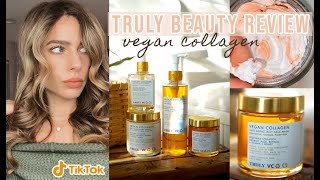 TRYING TRULY BEAUTY VEGAN COLLAGEN LINE + New Body Polish | TikTok Viral Products