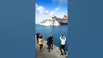 Close Call! Two Cruise Ships Collide While Approaching the Dock