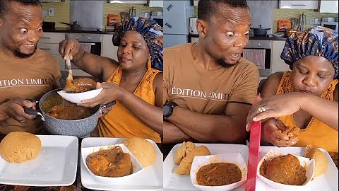 DON'T DO THIS TO YOUR HUSBAND | AFRICAN FOOD MUKBANG ASMR FUFU /OGBONO SOUP SLIMMY