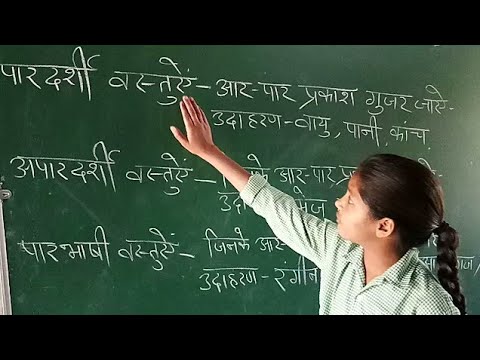 पारदर्शी अपारदर्शी पारभासी What are Transparent, Opaque, Translucent objects Explained by Taniya .