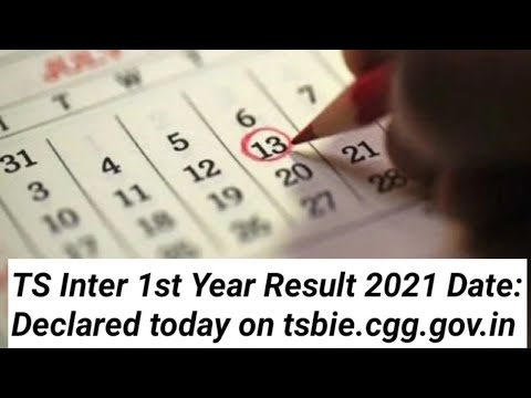 TS Inter 1st Year Result 2021 Date: Declared today on tsbie.cgg.gov.in