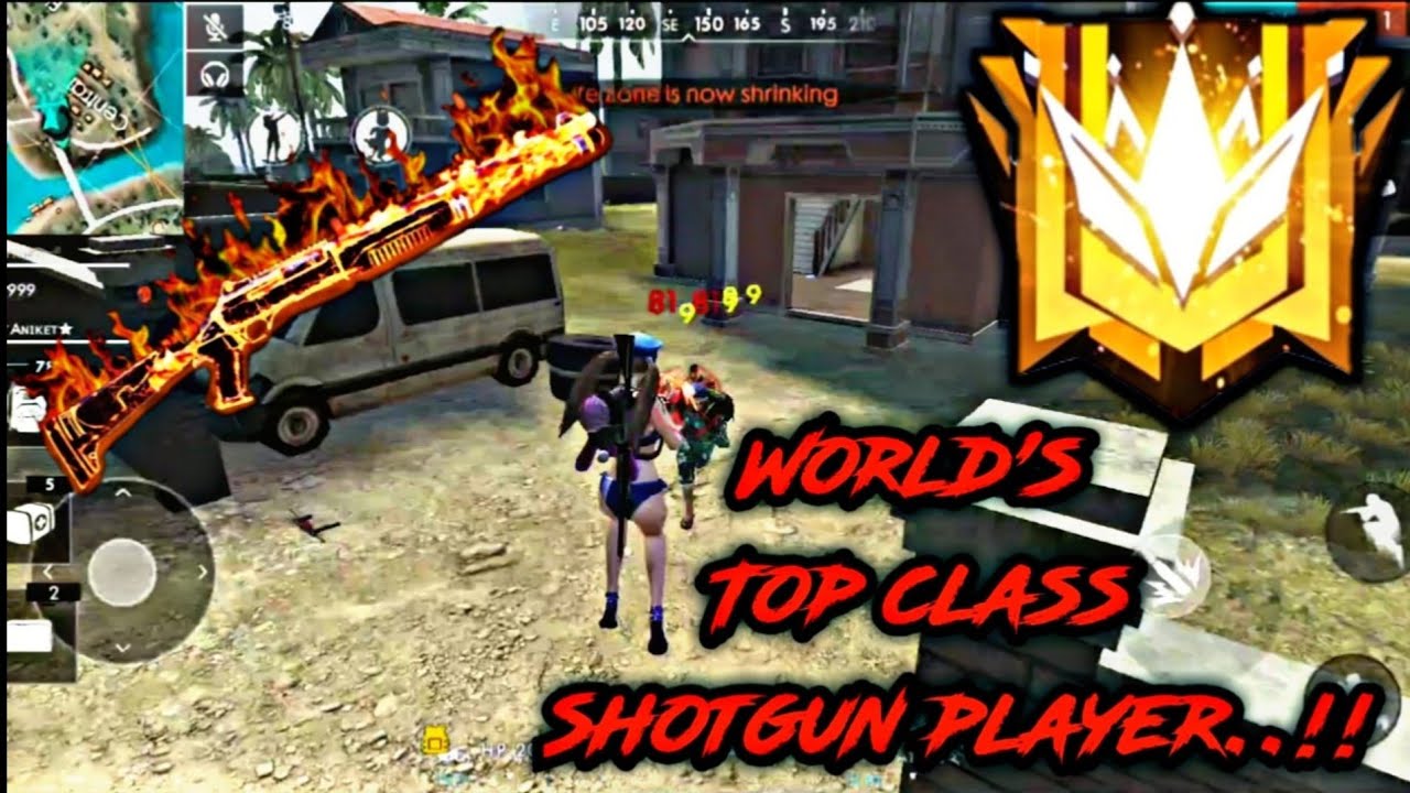Best Indian Top Class Shotgun Player Best Free Fire Player Villain Gaming