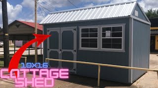 10x16 Cottage Shed Trell Portable Buildings