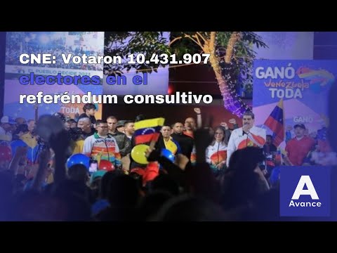 CNE: Votaron 10.431.907 electores en el referéndum consultivo