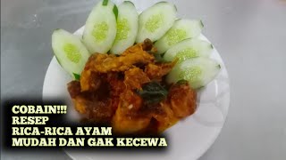 AYAM RICA-RICA PEDAS - BIKIN KETAGIHAN. 