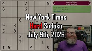 NYT Hard Sudoku Walkthrough | July 9, 2026 screenshot 4