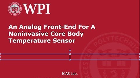 An Analog Front-End For a Noninvasive Core Body Temperature Sensor