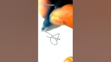 "D.Paswan" signeture ¦¦ How To Create design signeture ¦¦ #calligraphy #shortsvedio #signeture