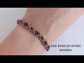 KUM BONCUKTAN ELİŞİ BİLEKLİK YAPIMI/HAND CRAFTED BRACELET FROM SAND BEAD /DİY