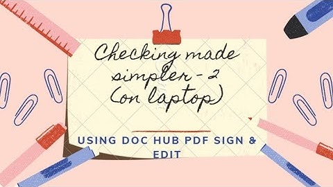 DocHub PDF Sign and Edit - How to check assignments and subjective Assessments in simple way!