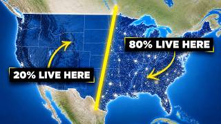 Why 80% of Americans Live East of This Line