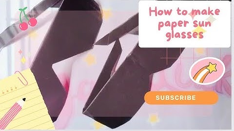 How to make paper Sunglasses 👓|paper folding crafts glasses| paper craft ideas #papercraft #ideas
