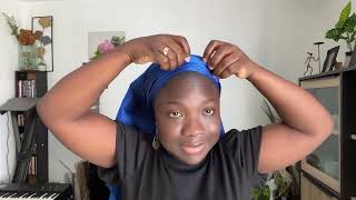 HOW TO TIE BEAUTIFUL FLOWER HEADWRAP BY YOUR SELF 🔥