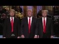 Donald Trump hosts SNL amid protests