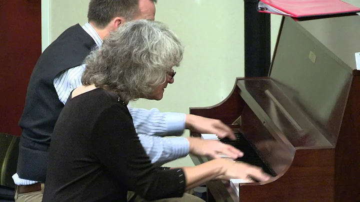 Maple Leaf Rag four hands on piano by Sue Keller &...