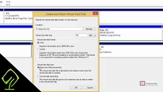 how to create,  mount and unmount vhd (virtual hard disk)