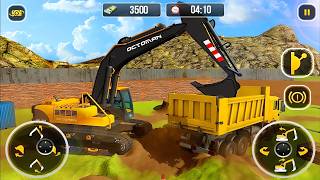 🔥 Large City Road Construction 🚧 Simulator 3D - Jcb Excavator Game - Android Gameplay screenshot 1