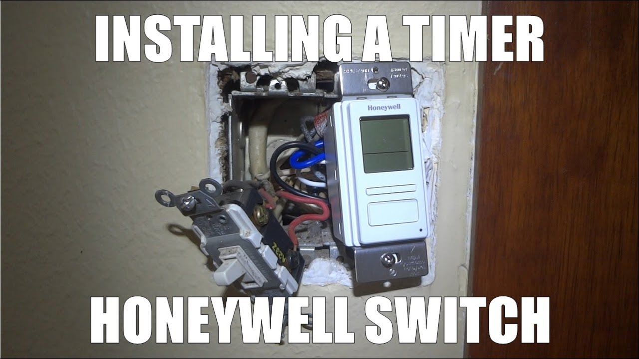 Installing a timer Honeywell Econoswitch RPLS740B - YouTube