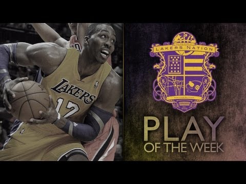 Lakers Play of the Week - Kobe Inbound Alley-Oop Pass to Earl Clark in 0.4 Seconds!