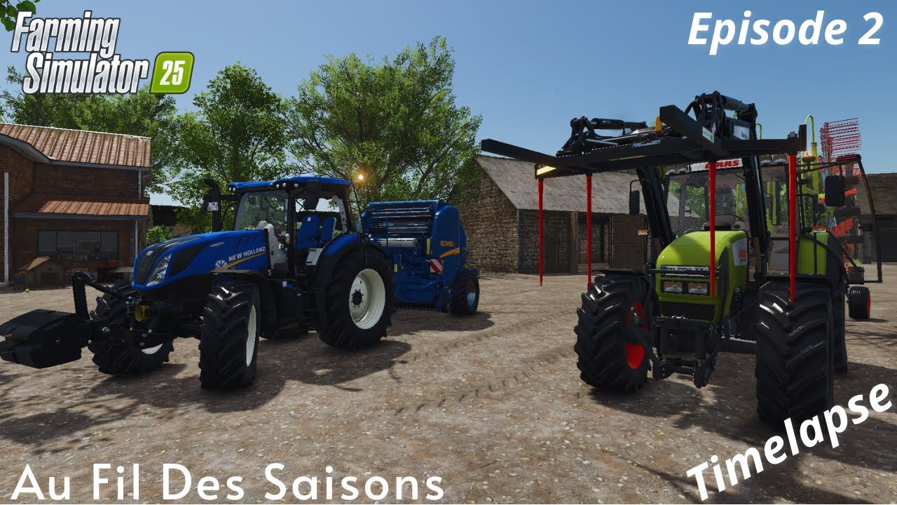 Andaineur & pressage des foins dans nos parcelles Au Fil Des Saisons Episode 2
